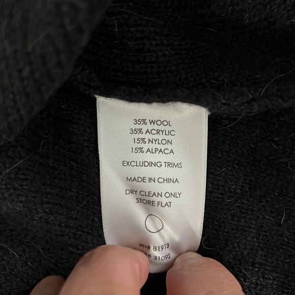 Plenty by Tracy Reese Vintage Belted Sweater Coat with Zipper - Size M / Medium - Picture 5 of 8